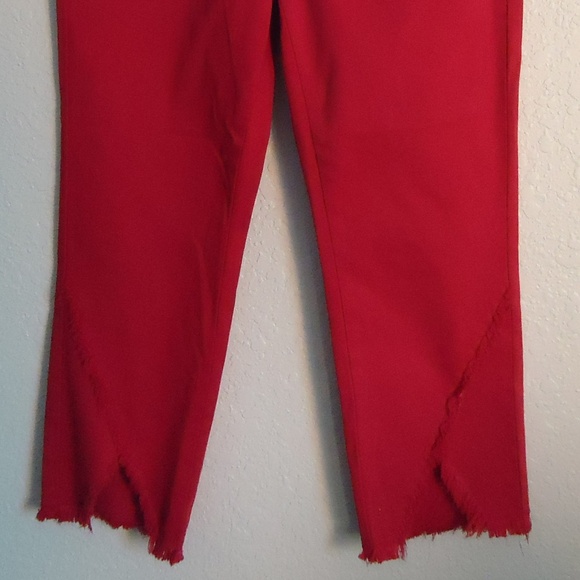 Ethyl Clothing Women's Red Stretch Denim Jeans Size-2 - Picture 2 of 8